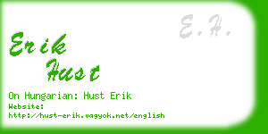 erik hust business card
